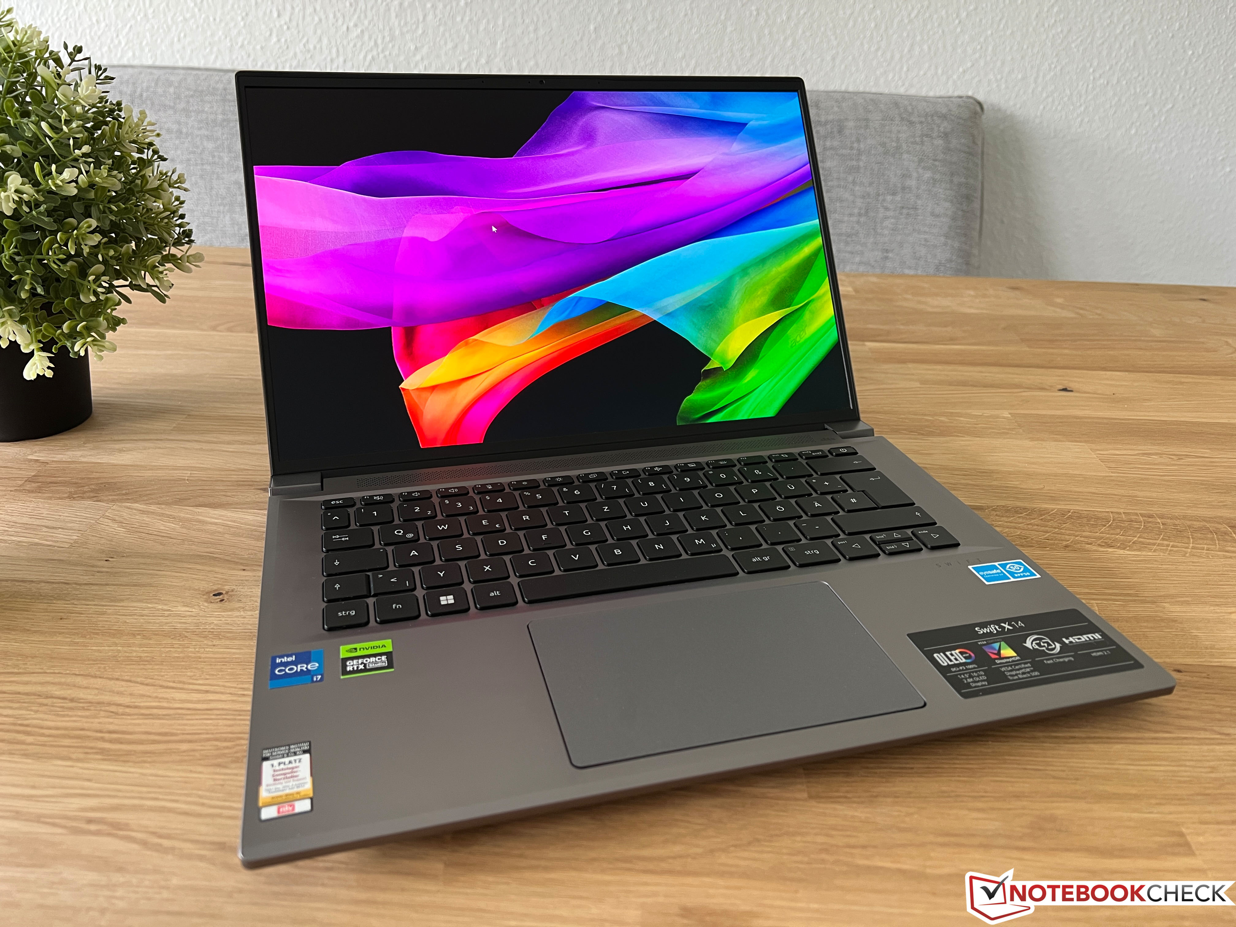 Обзор ноутбука Acer Swift X 14 2023 OLED - notebookcheck-ru.com Обзоры