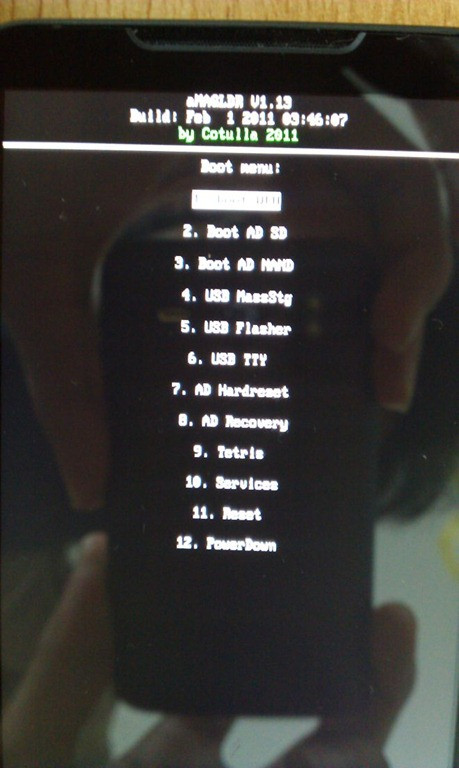 MAGLDR - альтернативный пользовательский загрузчик, работающий на HTC HD2. (Источник изображения: Addictive Tips)