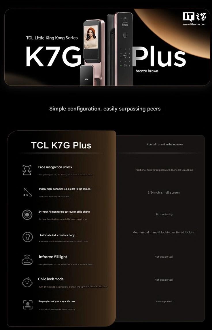 TCL K7G Plus Bronze Brown появился в Китае. (Источник изображения: IT Home через Google Translate)