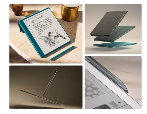 Kindle Scribe (2024) доступен в новом цвете и поставляется с улучшенным Premium Pen. (Источник изображения: Amazon)