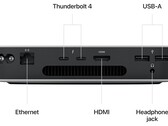 Расположение задних портов Mac Mini (2023). (Источник изображения: Apple)