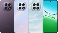 Oppo A5 в черном (Zircon Black), розовом (Crystal Pink) и голубом (Mica Blue) цветах, соответственно (Источник изображения: Oppo)