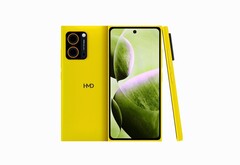 Утечка фотографий HMD Hyper показывает его с желтой отделкой, напоминающей Nokia Lumia 920. (Источник изображения: smashx_60 на X).