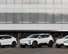 Автомобили Polestar EV на фоне штаб-квартиры компании в Гетеборге, Швеция. (Источник изображения: Polestar)