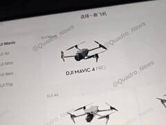 Mavic 4 Pro - один из нескольких потребительских дронов, которые DJI планирует выпустить в конце этого года. (Источник изображения: @Quadro_News)