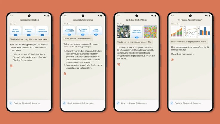 Приложение Anthropic Android - это чатбот с искусственным интеллектом, который может отвечать на подсказки и вопросы о мире, документах пользователя и многом другом. (Источник изображения: Anthropic)