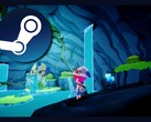 Игра Mika and the Witch's Mountain вышла из Раннего доступа 22 января и занимает первое место в разделе "Новинки и тренды" в чартах Steam. (Источник изображения: Steam)