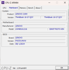 Материнская плата CPU-Z