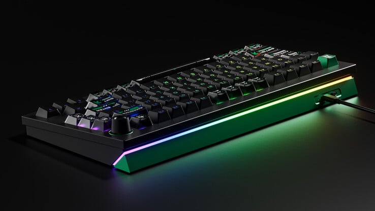 Игровая клавиатура Lemokey оснащена RGB-подсветкой, направленной на север. (Источник изображения: Lemokey)