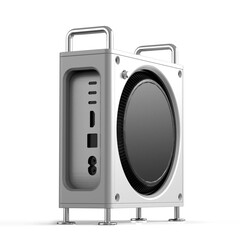 Корпус Zeera Macforge для M4 Mac Mini выполнен в дизайне Mac Pro. (Источник изображения: Zeera)