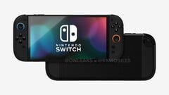 Утечка рендеров Nintendo Switch 2 показывает, что ее дисплей гораздо больше, чем у предшественницы. (Источник изображения: 91Mobiles &amp;amp; OnLeaks)