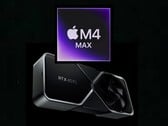 Applem4 Max обменивается ударами с RTX 4070 Desktop GPU в бенчмарке Blender. (Источник изображения: Apple, Nvidia)