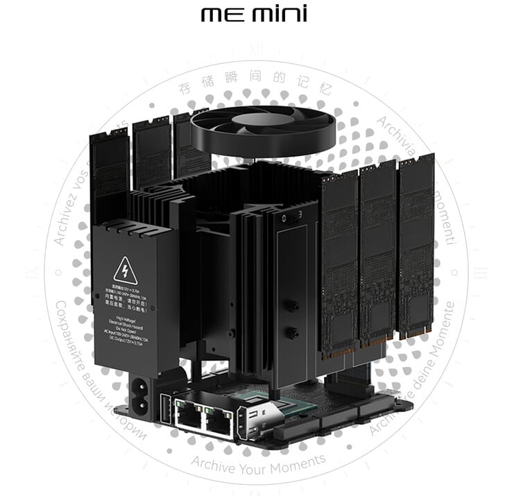 Внутренности Beelink ME mini (Источник изображения: Beelink)