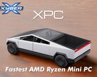 Мини-ПК Xyber XPC размещен внутри копии кибергрузовика Tesla. (Источник изображения: Xyber)