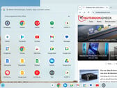 Пользовательский интерфейс Chrome Flex. (Источник изображения: Notebookcheck)