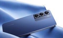 Realme P3x 5G имеет современный дизайн с плоской рамкой и дополнительной задней панелью с кожаной отделкой. (Источник изображения: Realme)