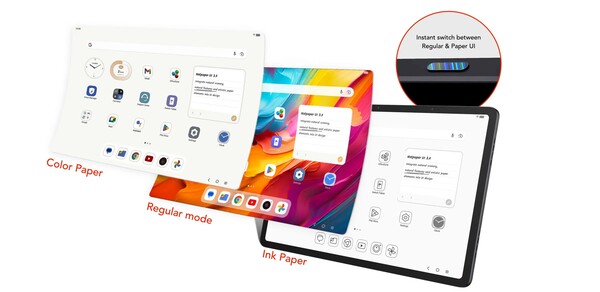 TCL NXTPAPER 14 имеет три режима работы экрана. (Источник изображения: TCL)