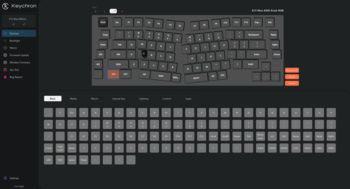 Снимок экрана карты клавиш Keychron Launcher