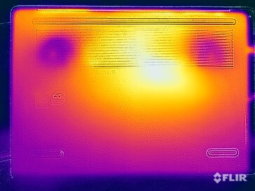 Тест на напряжение при поверхностных температурах (внизу)