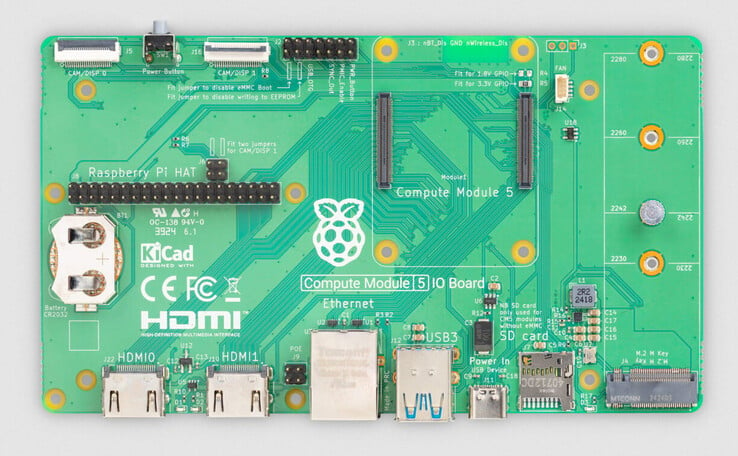 Raspberry Плата ввода/вывода Pi CM5. (Источник изображения: Raspberry Pi)