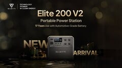 Портативная электростанция Bluetti Elite 200 V2 имеет емкость 2 073 Втч с функцией быстрой зарядки Turbo (Источник изображения: Bluetti via PRNewswire)