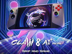 Claw 8 AI+ - один из немногих игровых портативных компьютеров с 8-дюймовым дисплеем. (Источник изображения: MSI)