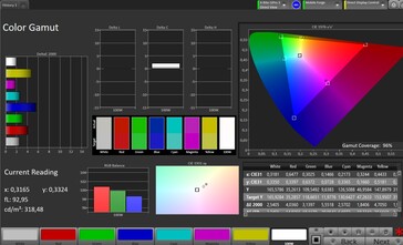 Цветовое пространство CalMAN sRGB