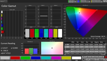 Цветовое пространство CalMAN sRGB