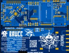 Рендер Bruce PCB v1 Smoochiee (Источник изображения: PCBWay)