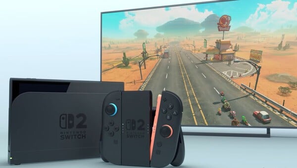 Nintendo Switch 2 имеет обновленный дизайн док-станции с более закругленными углами. (Источник изображения: Nintendo)