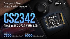 Грядущий высокоскоростной SSD-накопитель PNY CS2342 M.2 2230 работает со Steam Deck, Asus ROG Ally и другими портативными игровыми устройствами (Источник изображения: PNY)