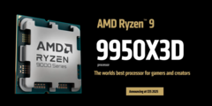 Ryzen 9 9950X3D и Ryzen 9 9900X3D появились на Geekbench (источник изображения: AMD)