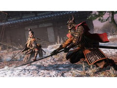 Скриншот из Sekiro: Shadows Die Twice, демонстрирующий боевые действия из игры. (Источник изображения: Steam)