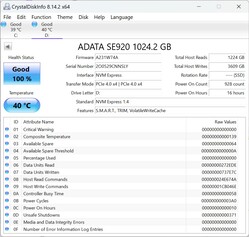 ADATA SE920 работает с PCIe 4.0 x4