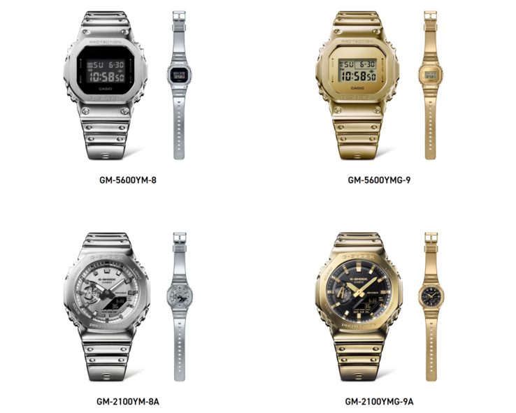 Часы Casio G-Shock Fine Metallic поступили в продажу в Великобритании. (Источник изображения: Casio)