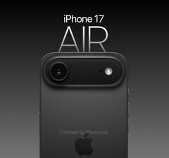 рендер iPhone 17 Air. (Источник изображения: Lukosis)