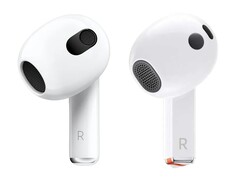 Слева: Apple AirPods (3rd gen) | Справа: Samsung Galaxy Buds 3 (Источник изображения: Apple, Samsung)