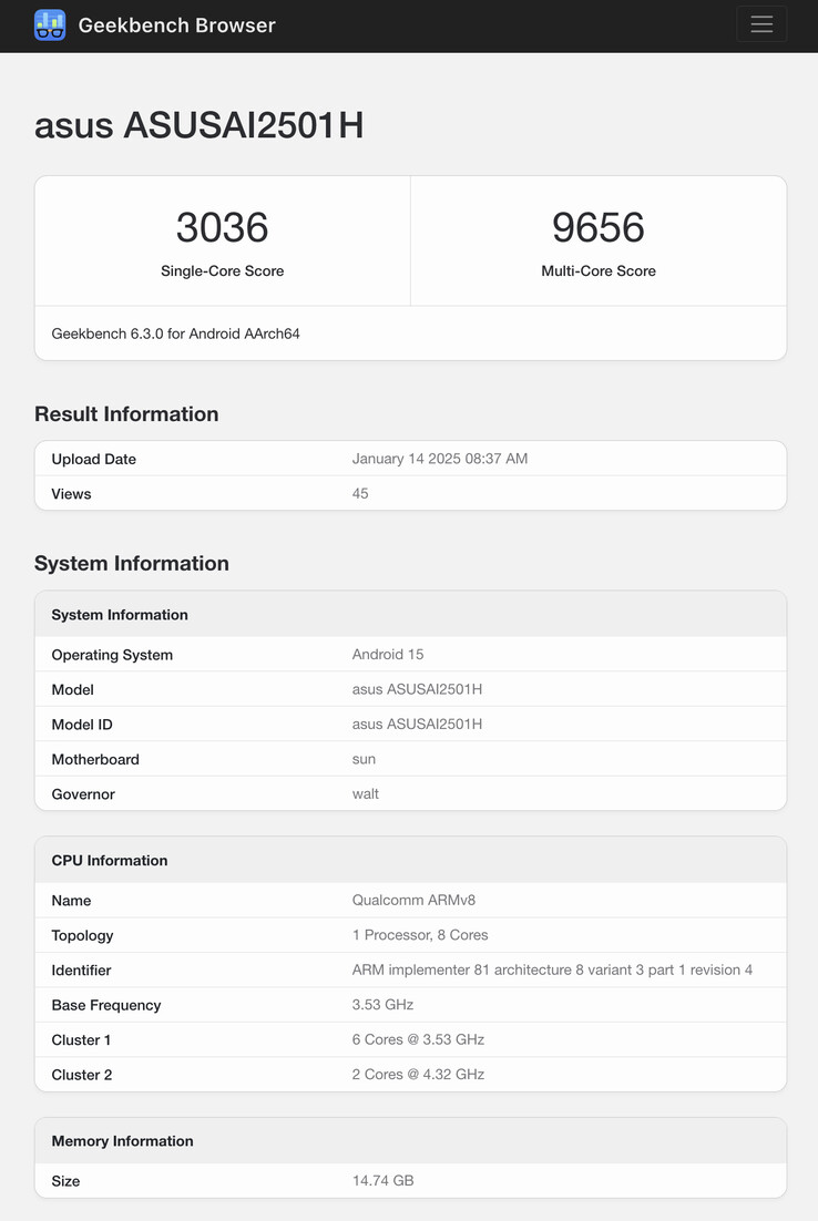 (Источник изображения: Geekbench)