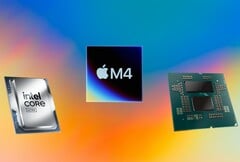 Apple M4 опережает Core Ultra 9 285K и Ryzen 9 9950X в бенчмарке Geekbench 6 Single-Core. (Источник изображения: Apple, AMD, Intel, Unsplash, отредактировано)