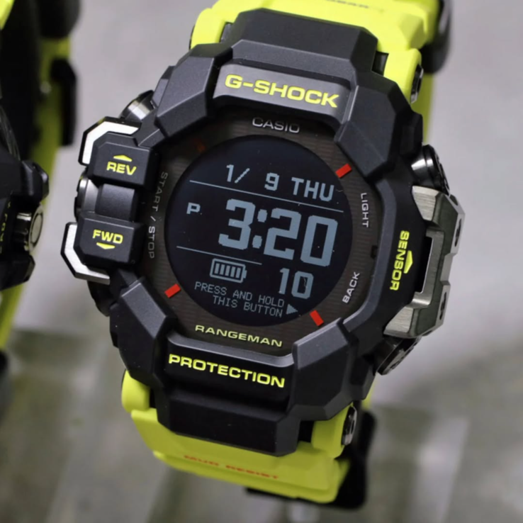 Casio G-Shock GPR-H1000RY-1A9JF Rangeman - самые премиальные из трех, их цена составляет ¥73,700 (~$478). (Источник изображения: @geesgshock на Instagram))