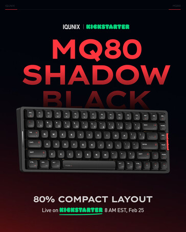 Iqunix MQ80 в цветовой схеме Shadow Black