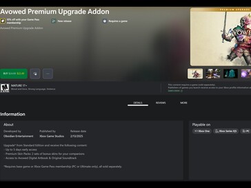 Avowed Premium Upgrade Xbox Game Pass (Источник изображения: Microsoft)