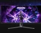 Agon Pro AG346UCD - один из нескольких игровых мониторов с разрешением 1440p, 175 Гц и 34-дюймовым QD-OLED экраном. (Источник изображения: AOC)