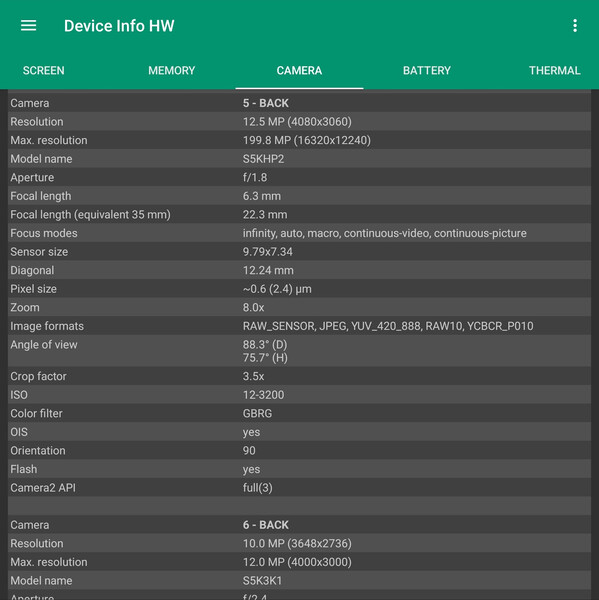 ISOCELL HP2. (Источник изображения: Notebookcheck)