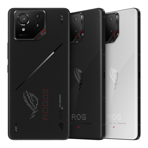 Asus ROG Phone 9 доступен в двух цветах: Черный (Phantom Black) и белый (Storm White) (источник изображения: Asus)