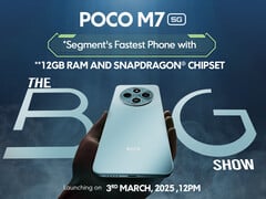 Poco M7 станет вторым устройством в этой серии после Poco M7 Pro 5G. (Источник изображения: Xiaomi)