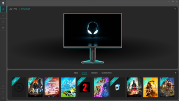 Alienware Command Center: Библиотека игр