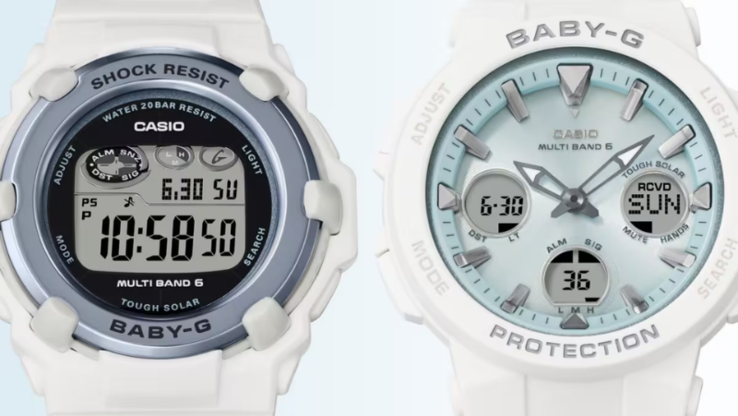 Часы Casio BGR-3003SP-7JR (слева) и BGA-2510SP-7AJR (справа). (Источник изображения: Casio)