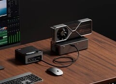 Док-станция AG01 eGPU от Aoostar отличается нестареющим дизайном. (Источник изображения: Aoostar)