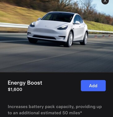 Предложение Tesla по увеличению дальности хода Model Y RWD